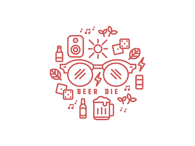 Beer Die Icons alcohol beer beer die bottle dice icon icons sunglasses