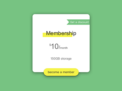 Pricing membership pricing ui ux