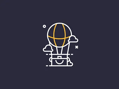 Air Balloon🎈 air balloon blank icon line