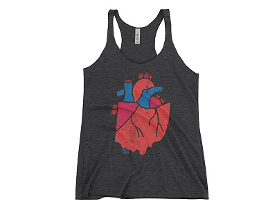 Ohio Heart apparel cleveland heart illustration ohio tanktop