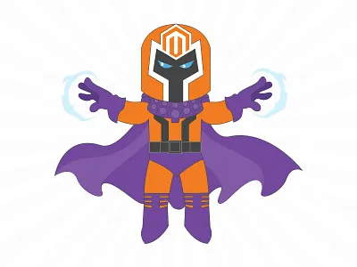 Magento + Magneto cape character hero magento magneto power super