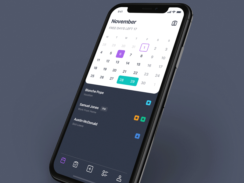 Statistics (Dark) animation dark theme design halcyonmobile ios11 iphonex mobile app pczohtas statistics ui design ux design