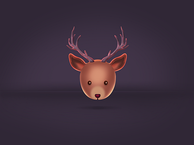 Lost Deer icon illustration ui