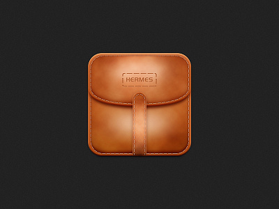 Retro small purse icon