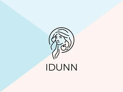 Idunn apple blackbox idunn logo mythology woman
