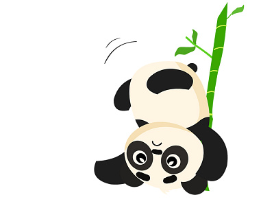 Rolling Panda animals cute endangered panda playfull