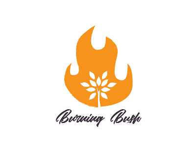 Burning Bush Logo Concept branding graphic design illustration logo design thirtylogos