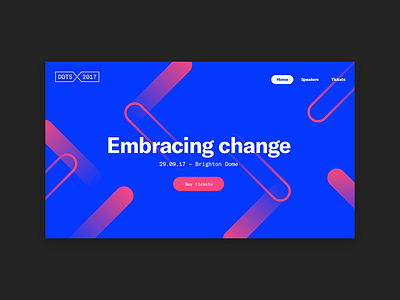 Dots 2017 conference design mobile website