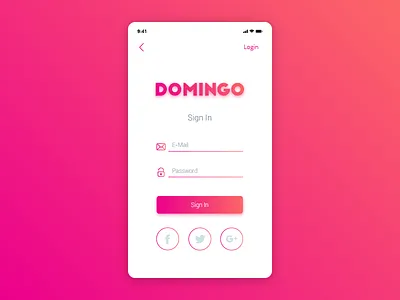 Sign In Design #DailyUi appdesign application dailyui interface signin ui uidesign userexperience userinterface ux uxdesign