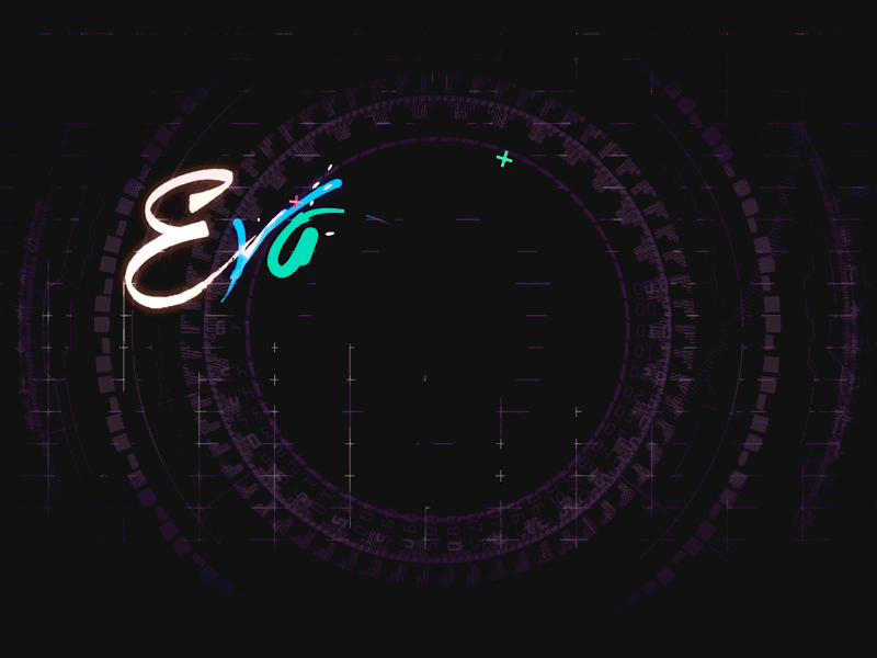 Eva Schlegel animation lettering logo script typography