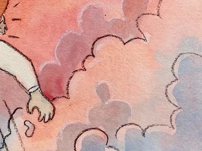 A Superhero and her Two Elderly Friends comic book graphic novel illustration ink mixed media superhero watercolor