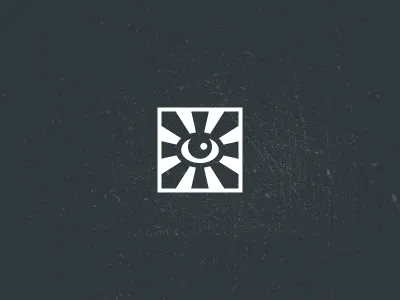 Eye emblem eye logo logotype minimalism monochrome symbol