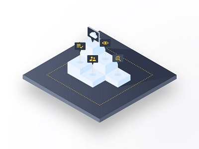 BIM feature isometric bim icon isometric ui vector