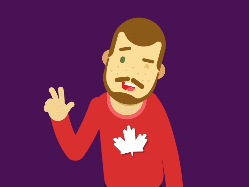 Orcitorenk aftereffects animation canada character characterdesign drawing illustration illustrator loop motiondesign motiongraphics peace