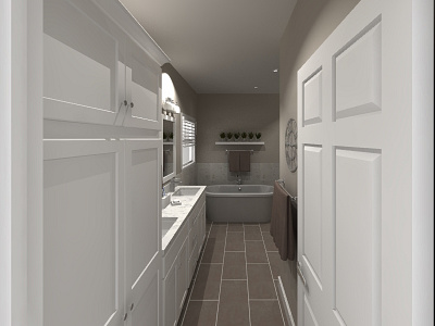 Master Bath Remodel Entrance