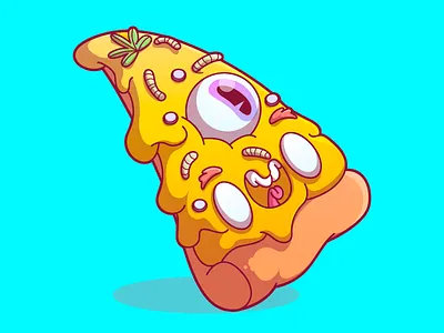 Pizza Wallet Pattern 3 brazil campinas charactern design food fun illustration ilustracao inspiration pizza sao paulo thunder rockets