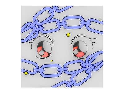 AMITAF III abstract art clean color cosmic cute fantasy glowstrator illustration kikillo kikillo club shapes