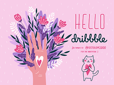 Hello Dribbble ! debut dribbble first shot hello