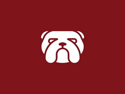 Bulldog animal bulldog design dog english face head illustration logo mark unused