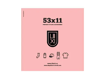 53x11 53x11 ad advertising brand cycling shop