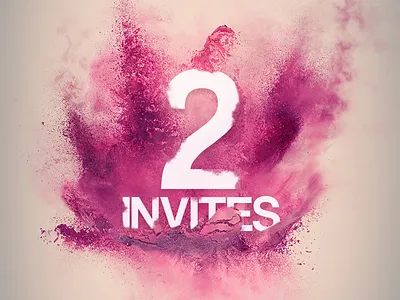 [CLOSED] TWO Dribbble INVITES dribbble invitation invite new photoshop