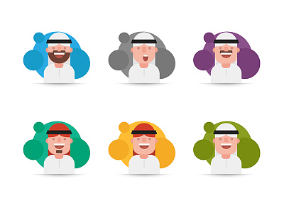 Arab Style Characters arab character saudi style