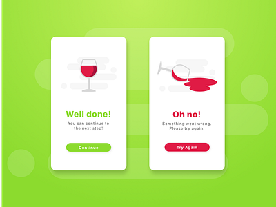 Daily UI #011 Flash Message daily ui 011 flash message wine