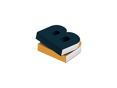 B stands for Books adobe ai alphabet books design illustration illustrator logo type typography