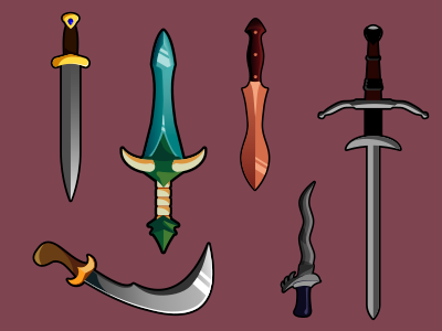 fantasy swords fantasy game art rpg swords vector weapons