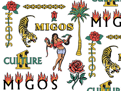 Migos design elements design merch migos samborghini