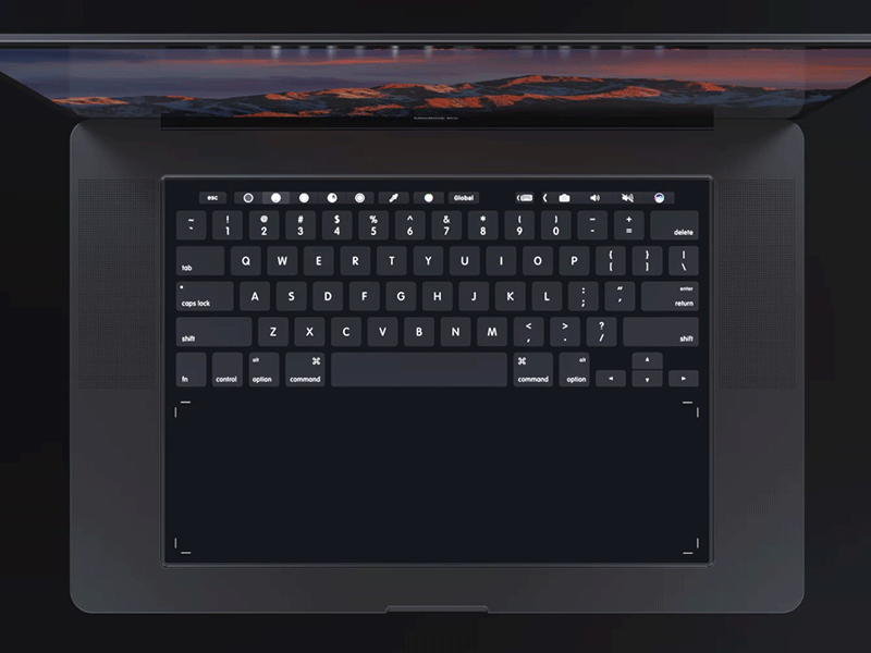 MacBook Pro Interface Concept apple concept evolution interface macbook pro touchbar