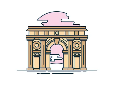 Arch Monument art artisit design designer future graphic illustrator monument promising prospect scout young