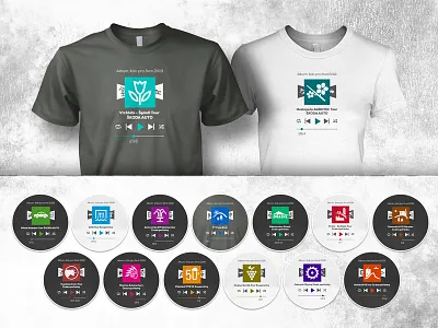 T-Shirts of the KOLO PRO ŽIVOT series 2018 bike compilation kolo kpz kpž mtb pro series t shirt tshirt život