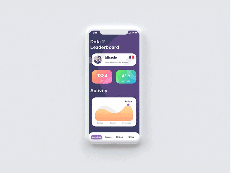 Leaderboard Exploration animation app dailyui interaction ios iphone x leaderboard material mobile ui ux