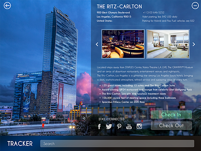 Hotel Tracker UI for Tablet Screen tablet screen tracker ui uiux user interface