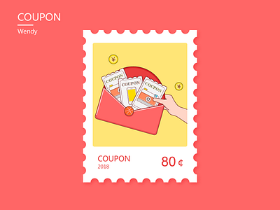 Coupon camera coupon hand money phone red