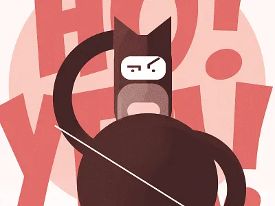 Ninja Illustration fun illustration ninja sword texture