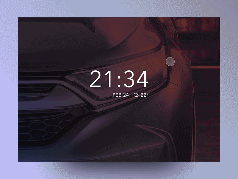 Car interface UI animation app car ui dashboard gif principle sketch ui