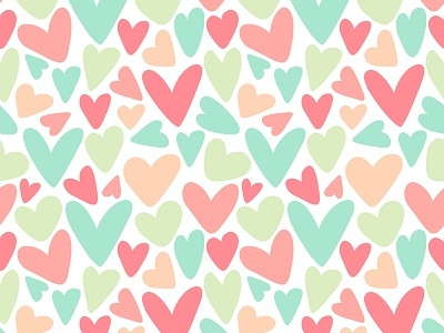 Vector Fancy Love Shape Seamless Pattern fabric pattern seamless surface