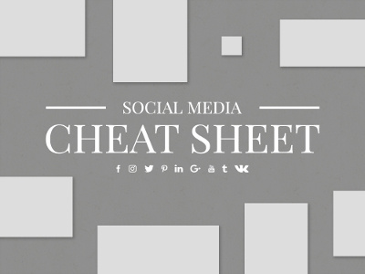 Social Media Cheat Sheet social social media