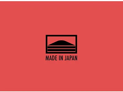 Made in bold japan logo made minimalist mountain tag