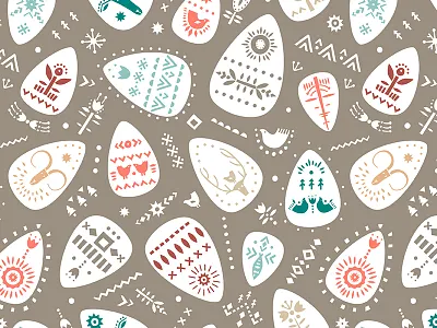 Scandinavian Easter decorative design easter egg ethnic folk graphic hand drawn illustration ornament pattern