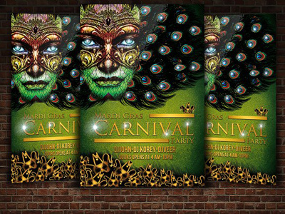 Mardi Gras Flyer Template agency blue business business corporate agency flyer business flyer clean company mardi gras flyer template