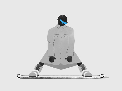 Badass snowboarder illustration photoshop snowboard winter