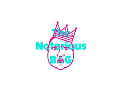 Notorious artist avatar big biggie crown icon illustration notorious profile rap rapper vector