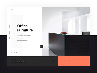 Frntr. ecommerce home landing landing page minimal shop store ui ux web website