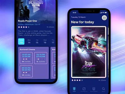 Booking Cinema Ticket booking cinema color movie ticket ui ux