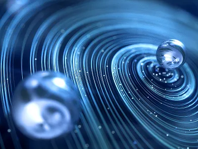 Swirl Space 3d abstract art cg digital render