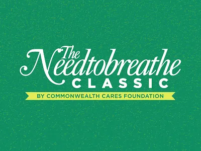 NEEDTOBREATHE Classic commonwealth cares golf grass logo oneworld health script tourney turf