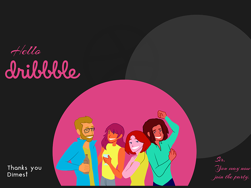 Example of Hello Dribbble